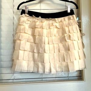 J. Crew Cream Mini Skirt